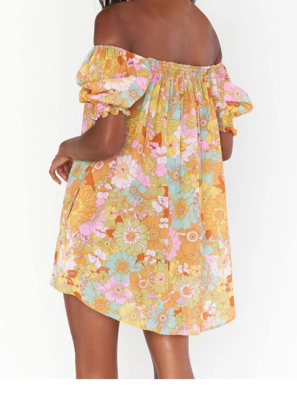 Show Me Your MuMu Annalynne Floral Off-Shoulder Mini Dress - Picture 2 of 6